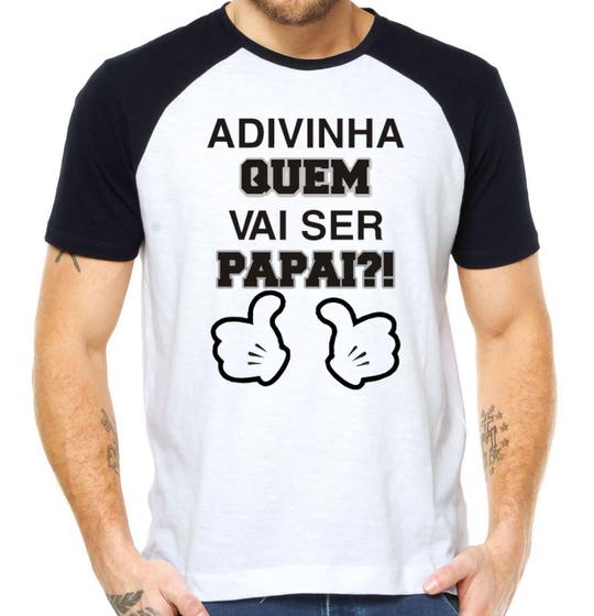 Imagem de Camiseta advinha quem vai ser papai camisa pai surpresa