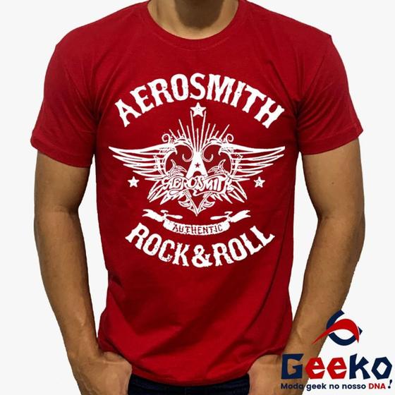 Imagem de Camiseta Aerosmith 100% Algodão Rock & Roll Geeko