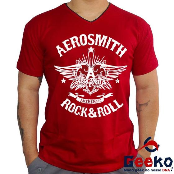 Imagem de Camiseta Aerosmith 100% Algodão Rock & Roll Geeko