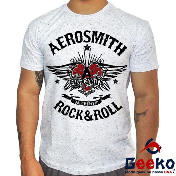 Imagem de Camiseta Aerosmith 100% Algodão Rock & Roll Geeko