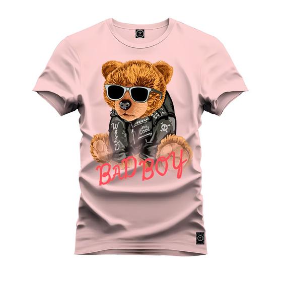 Imagem de Camiseta Agodão T-Shirt Unissex Premium Macia Estampada Urso Snorcs