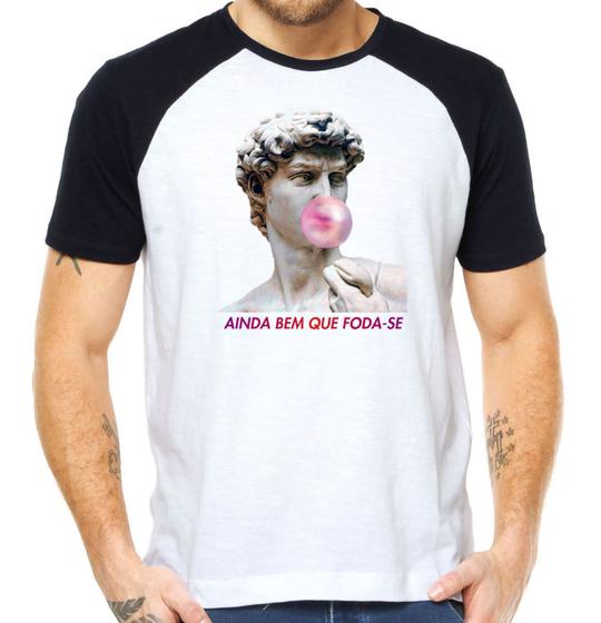 Imagem de Camiseta ainda bem que foda-se camisa divertida estatua Davi