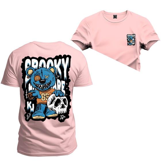 Imagem de Camiseta Algodão 30.1 Premium Estampada Grooky Frente Costas