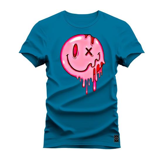 Imagem de Camiseta Algodão 30.1 Premium Estampada Smile Chiclete