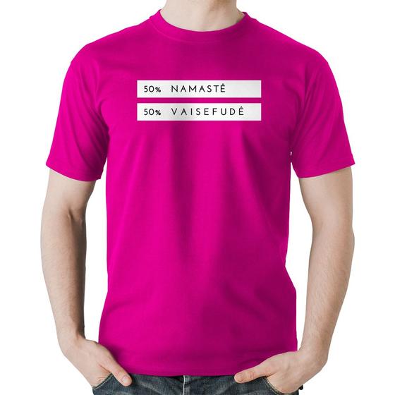 Imagem de Camiseta Algodão 50% Namastê 50% Vaisefudê - Foca na Moda