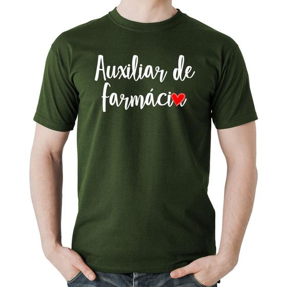 Imagem de Camiseta Algodão Auxiliar de Farmácia por Amor - Foca na Moda