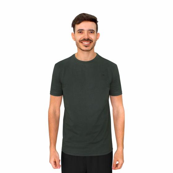 Imagem de Camiseta Algodão Basic Muvin Masculina - Treino Academia Manga Curta - Malha Confortável com Elastano