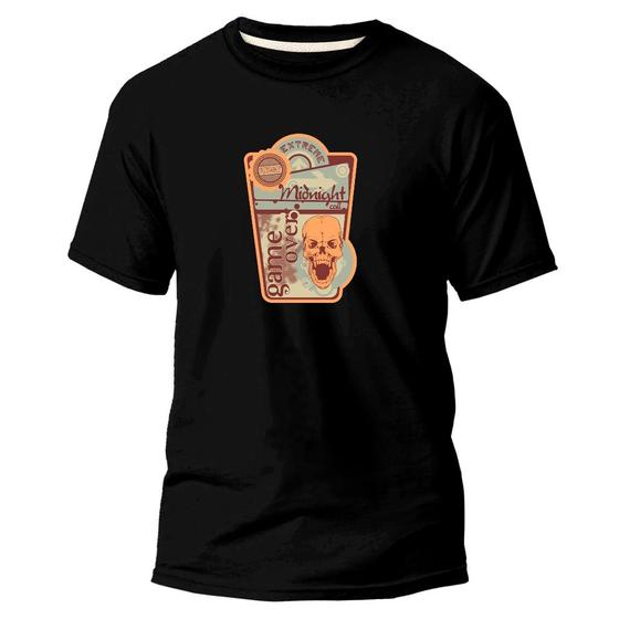 Imagem de Camiseta Algodão Básica Premium Estampa Digital Game Over