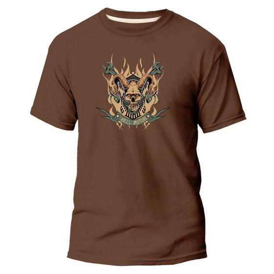 Imagem de Camiseta Algodão Básica Premium Estampa Digital Hell Motor