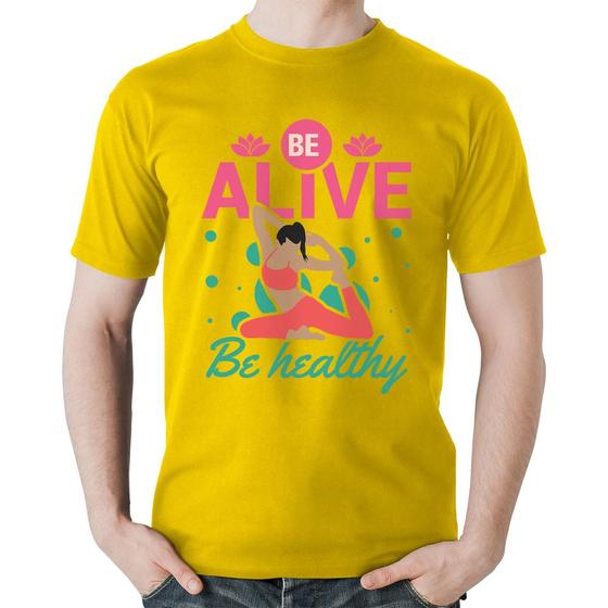 Imagem de Camiseta Algodão Be Alive Be Healthy - Foca na Moda