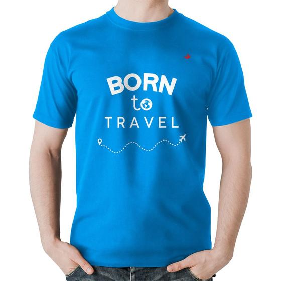 Imagem de Camiseta Algodão Born to travel - Foca na Moda