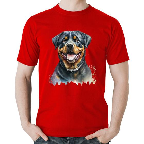 Imagem de Camiseta Algodão Cachorro Rottweiler - Foca na Moda