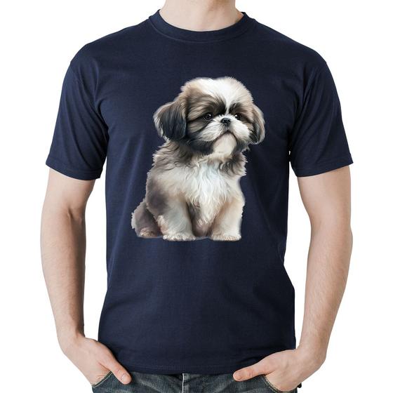 Imagem de Camiseta Algodão Cachorro Shih Tzu Filhote - Foca na Moda