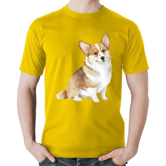 Imagem de Camiseta Algodão Cachorro Welsh Corgi Pembroke - Foca na Moda