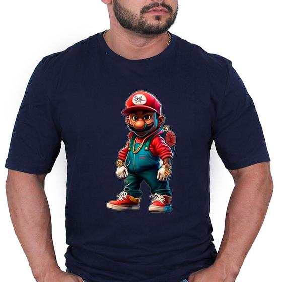 Imagem de Camiseta Algodão Camisa Unissex Super Mario Bross Filme Jogo
