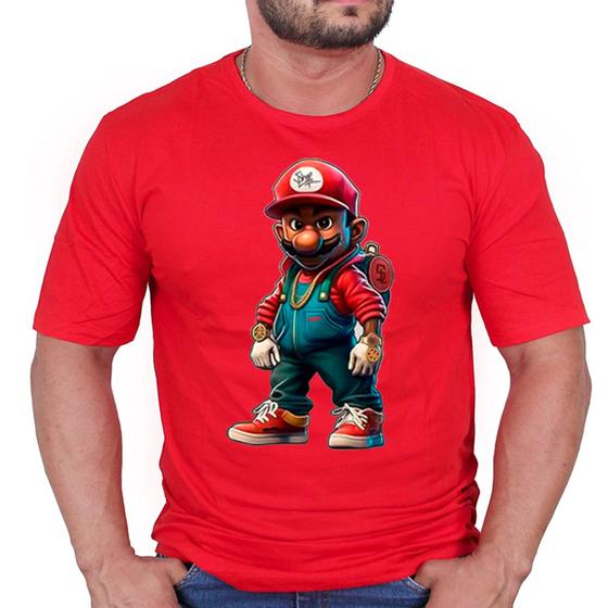 Imagem de Camiseta Algodão Camisa Unissex Super Mario Bross Filme Jogo