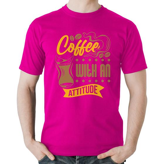 Imagem de Camiseta Algodão Coffee With An Attitude - Foca na Moda