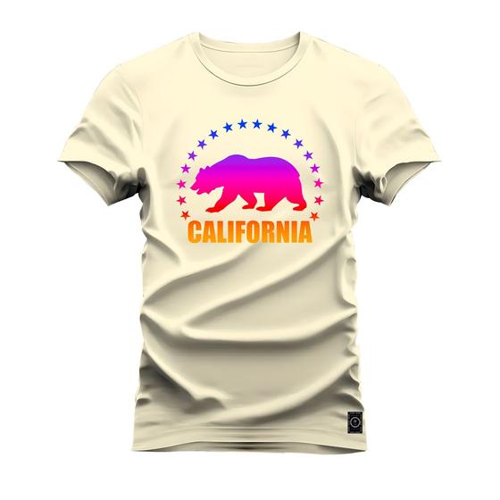 Imagem de Camiseta Algodão Confortável Estampada Gola Redonda Califórnia Sunset