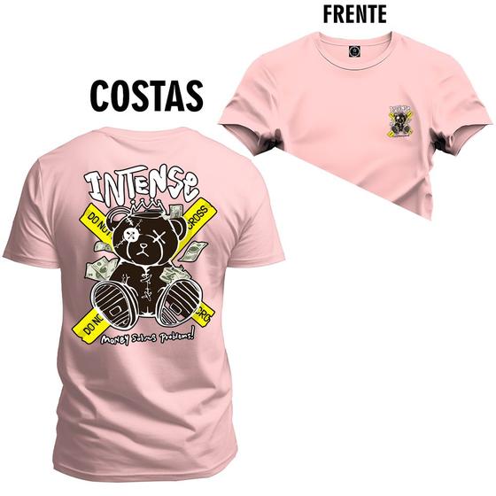 Imagem de Camiseta Algodão Confortável Premium Urso Intense Frente e Costas