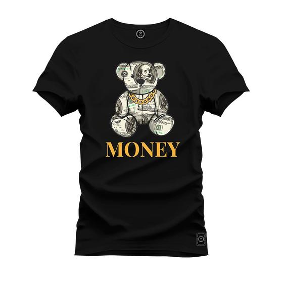 Imagem de Camiseta Algodão Confortável Premium Urso Money
