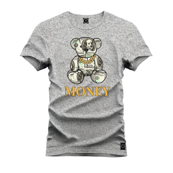 Imagem de Camiseta Algodão Confortável Premium Urso Money