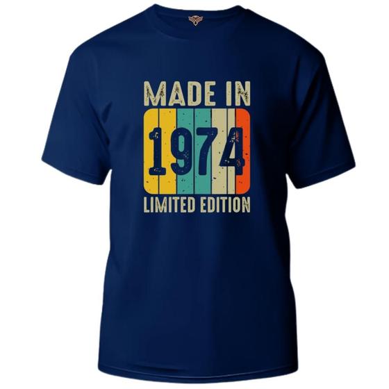 Imagem de Camiseta algodão cronológica - Made in 1974 limited edition