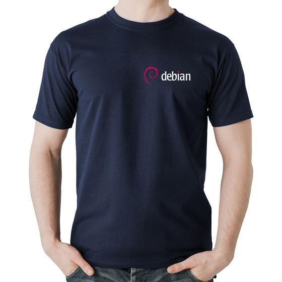 Imagem de Camiseta Algodão Debian Linux - Foca na Moda