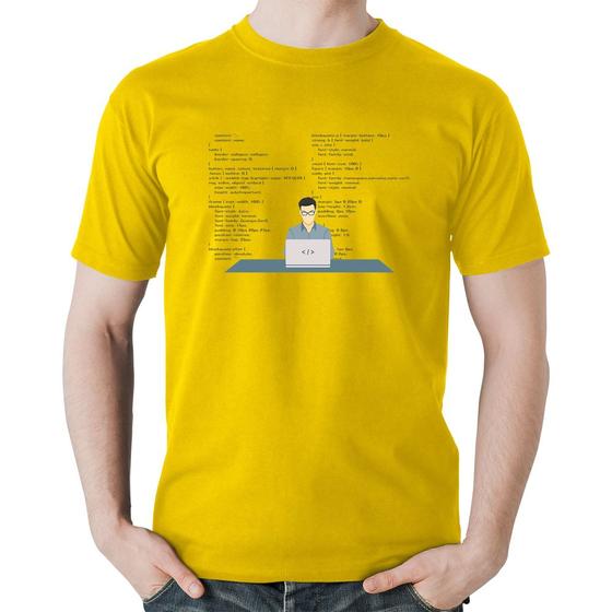 Imagem de Camiseta Algodão Desenvolvedor Front-end CSS - Foca na Moda