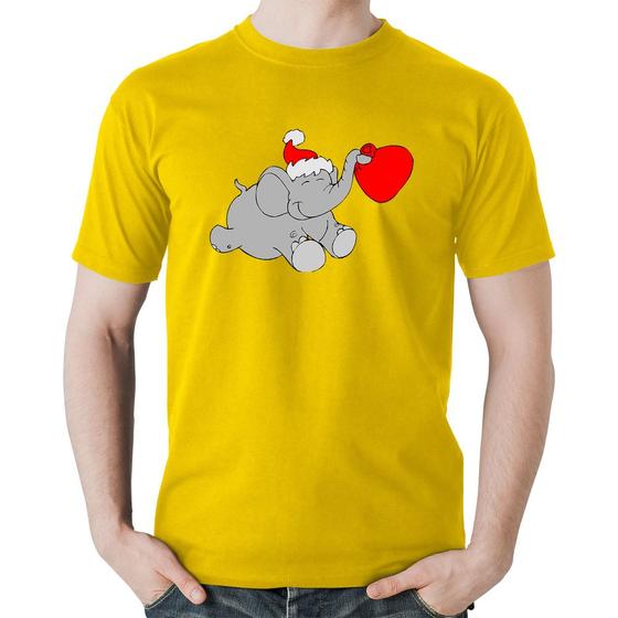 Imagem de Camiseta Algodão Elefante Noel - Foca na Moda