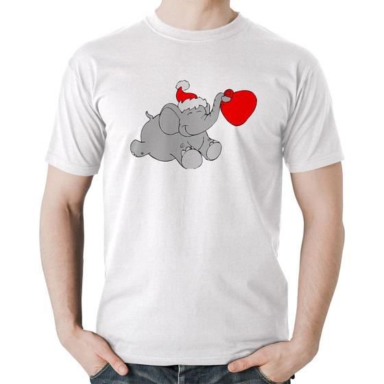 Imagem de Camiseta Algodão Elefante Noel - Foca na Moda