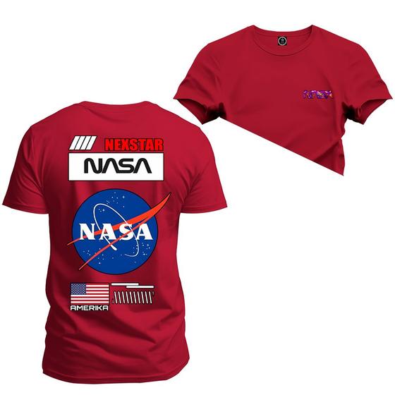 Imagem de Camiseta Algodão Estampada Unissex Nexstar Varias Cores Amerika Frente Costas