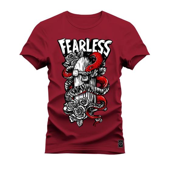 Imagem de Camiseta Algodão Estampada Unissex Nexstar Varias Cores FearLess