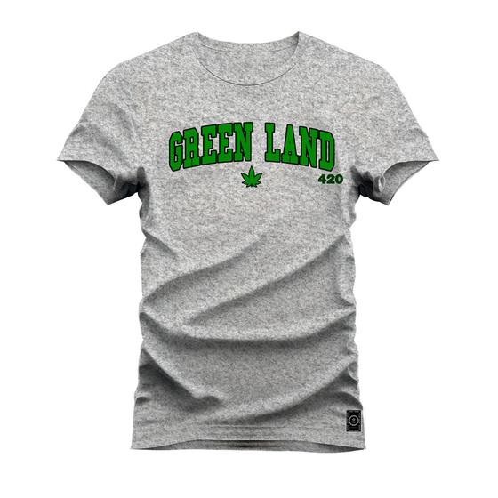 Imagem de Camiseta Algodão Estampada Unissex Nexstar Varias Cores Green Land