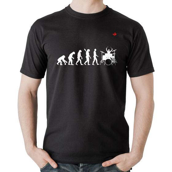 Imagem de Camiseta Algodão Evolução do Baterista (Bateria) - Foca na Moda