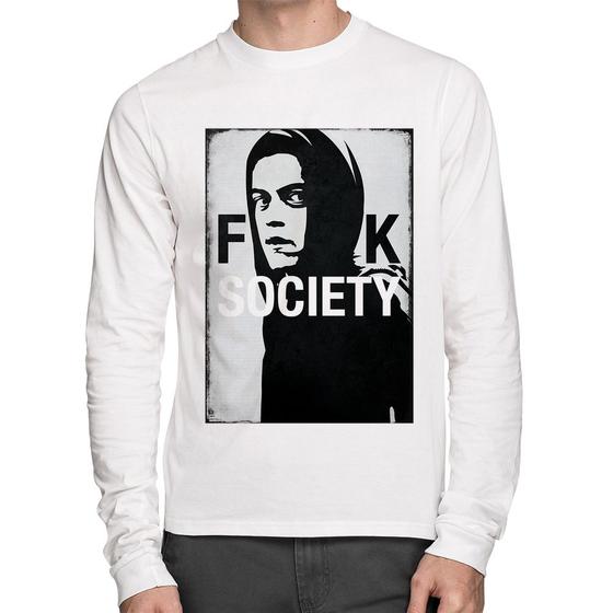 Imagem de Camiseta Algodão F**k Society Eliot Manga Longa - Foca na Moda