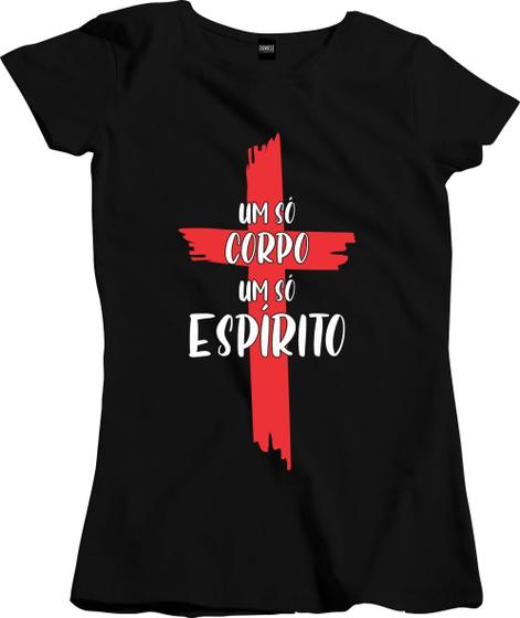 Imagem de Camiseta Algodão Feminina Crístã Um Só Corpo Um Só Espírito