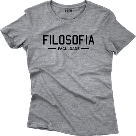 Imagem de Camiseta Algodão Feminina Faculdade Mod 1 Filosofia