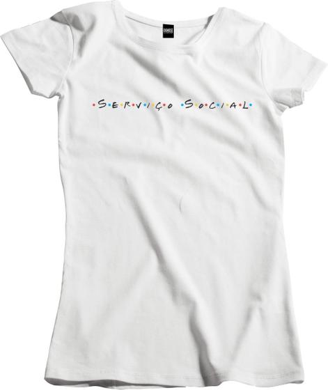 Imagem de Camiseta Algodão Feminina Paródia Friends Serviço Social