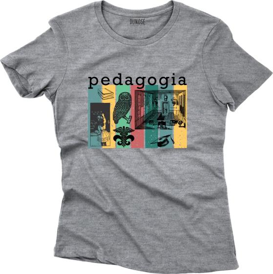 Imagem de Camiseta Algodão Feminina Pedagogia Vintage