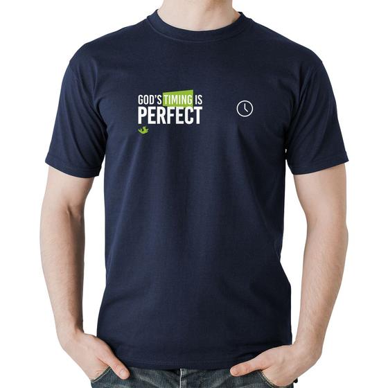 Imagem de Camiseta Algodão God's timing is perfect - Foca na Moda