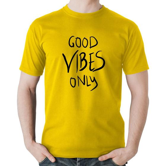 Imagem de Camiseta Algodão Good Vibes Only - Foca na Moda