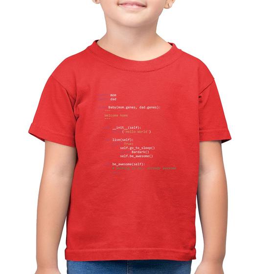 Imagem de Camiseta Algodão Infantil Baby Python Code - Foca na Moda