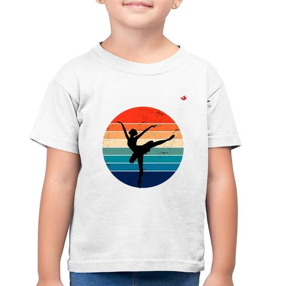 Imagem de Camiseta Algodão Infantil Ballet Vintage Sunset - Foca na Moda