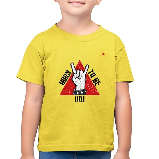 Imagem de Camiseta Algodão Infantil Born to be Uai Rock - Foca na Moda