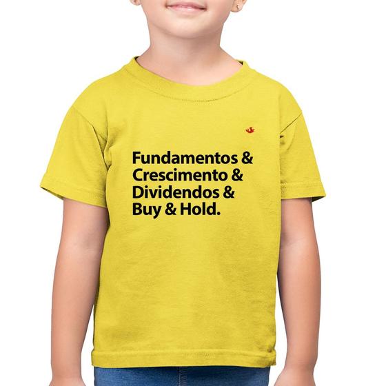 Imagem de Camiseta Algodão Infantil Buy & Hold - Foca na Moda