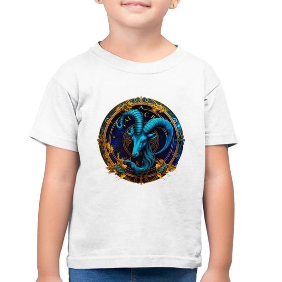 Imagem de Camiseta Algodão Infantil Capricórnio Sígno - Foca na Moda