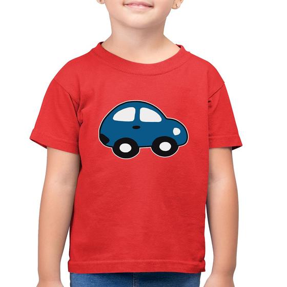 Imagem de Camiseta Algodão Infantil Carrinho Azul - Foca na Moda