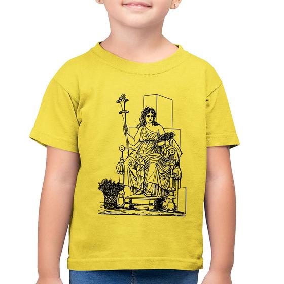 Imagem de Camiseta Algodão Infantil Deusa Ceres - Foca na Moda