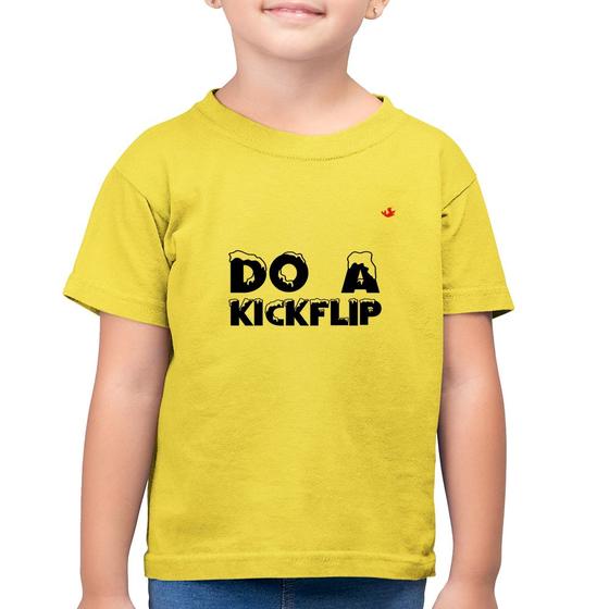 Imagem de Camiseta Algodão Infantil Do a Kickflip - Foca na Moda