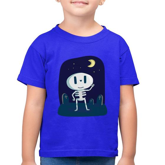 Imagem de Camiseta Algodão Infantil Esqueleto - Foca na Moda